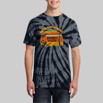 Adult Tie-Dye T-Shirt - Fall Holidays - Haunted House Thumbnail