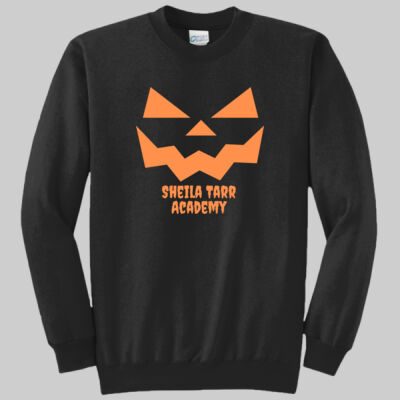 Adult Crewneck - Fall Holidays - Jack O' Lantern - Orange Thumbnail