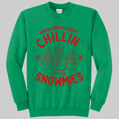 Adult Crewneck - Winter Holidays - Chillin' - Red Thumbnail